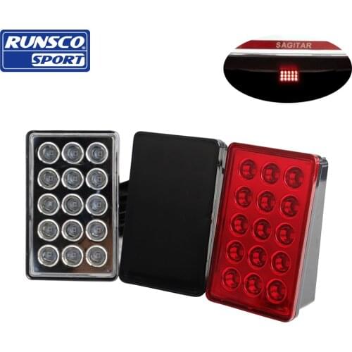 Universal Car LED Rear Bumper Reflector Brake Lights Back Lip Diffuser Pilot Lamp For BMW Benz Honda VW Audi Mazda Nissan Toyota