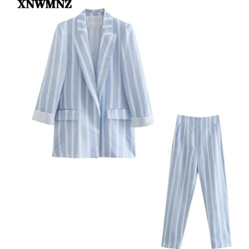XNWMNZ Women's Trouser Suits With Stripes