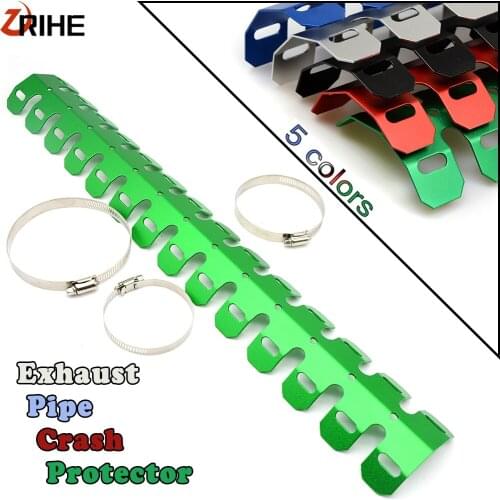 Motocross Exhaust Muffler Pipe Leg Protector Dirt bike Heat Shield Covers FOR Kawasaki KX 125 250 65 85 100 250F KX450F KFX450R