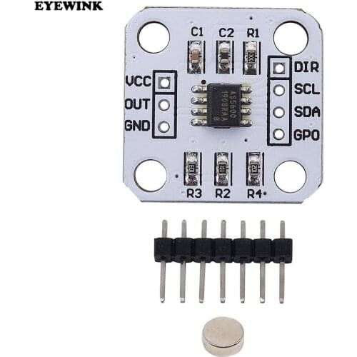 1pcs AS5600 magnetic encoder magnetic induction angle measurement sensor module 12bit high precision
