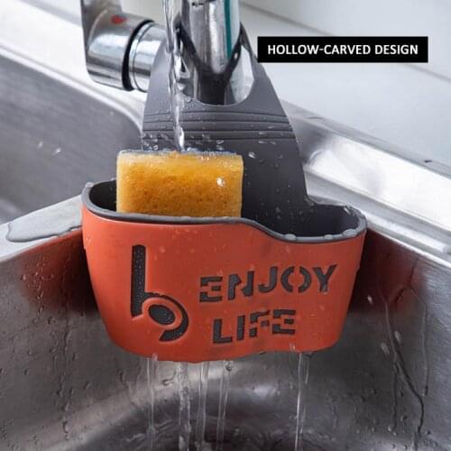 1PCS Hanging Basket Drain Rack Faucet Rack Storage Basket Kitchen Hanging Bag Household Kitchen Storage Racks Bath Storage Tools