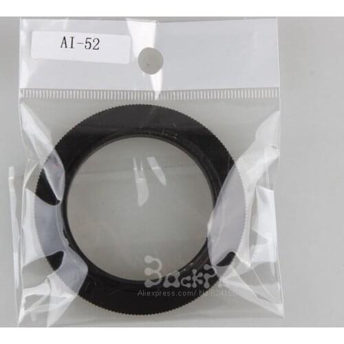 10PCS AI-52mm 52mm Filter Diameter Macro Lens Reverse Adapter Ring for D5100 D3200 D7000 DSLR Camera Body