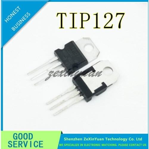 100pcs/lot TIP127 PNP Darlington Power Transistors TO-220 New