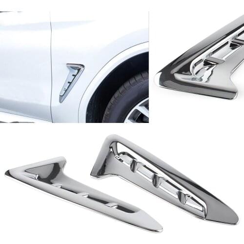2pcs Car Side Air Vent Cover Trim For BMW G01 X3 2018 2019 2020 Chrome ABS Exterior Moulding Decoration Accessories