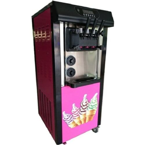 3 flavors 25L/H Commercial Soft Ice Cream Machine Yogurt Ice Cream Making Stainless Steel Equipment