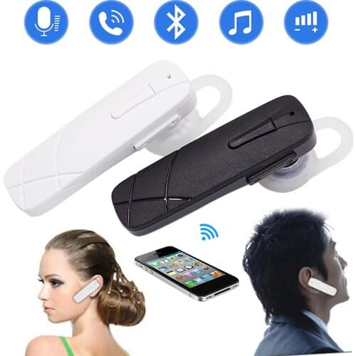 Wireless Bluetooth Stereo Earphone Handfree Earhook Headset For Smart Phone Sport Headset With Microphone For Tablet Laptop PC