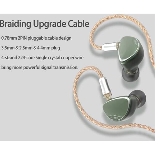 BQEYZ Spring 2 In Ear Monitor Stereo HiFi Headphones Hybrid BA Dynamic Driver Piezoelectric Headset Noise Isolation