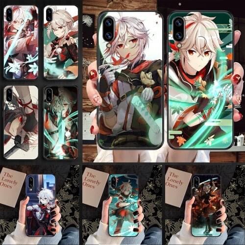 Genshin Impact Kaedehara Kazuha Phone case For Huawei Honor 6 7 8 9 10 10i 20 A C X Lite Pro Play black trend back silicone