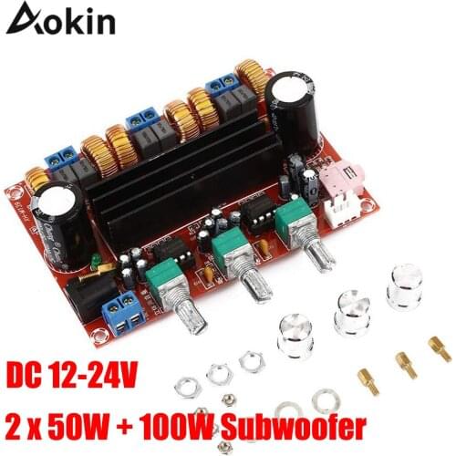 Tpa3116 2.1 Digital Audio Amplifier Board Xh-hm139 Tpa3116d2 Subwoofer Speaker Power Amplifiers Dc12v-24v 2*50w Subwoofer 100w