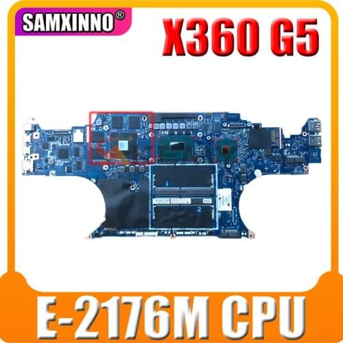For HP ZBook Studio X360 G5 Motherboard Intel CM246 With SR3YX Xeon E-2176M CPU N18P-Q1-A1 P1000 4GB DDR4 L30969-601 DA0XW1MBAI0