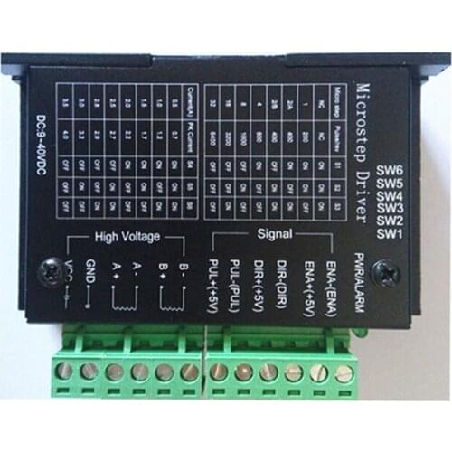 New TB6600 Stepper Motor Driver Single Pulse 4A 9~42V DC 2/4 Phase Controller Micro-Step for CNC milling machine Stepper Motor