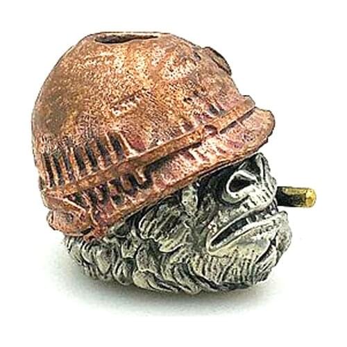 Outdoors DIY Tools EDC White Brass Copper Monkey Knife Beads Lanyard Pendants Key Rings Accessories