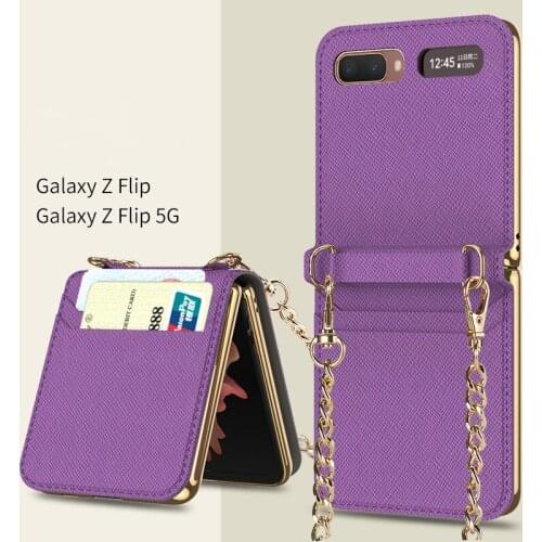 Fashion Mirror Phone Case for Samsung Galaxy Z Flip 5G Full Protection Makeups Case Shockproof Foldable Magnetic Cover