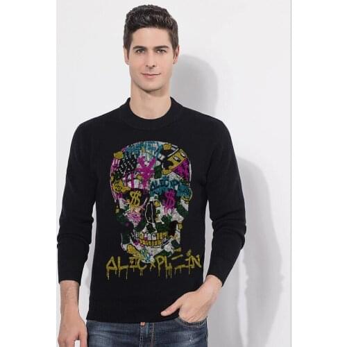 Men Diamond stone Sweaters 2021 Autumn Winter Fashion Casual Slim Fit Cotton Knitted Mens Sweaters Pullovers Men Brand Clothing