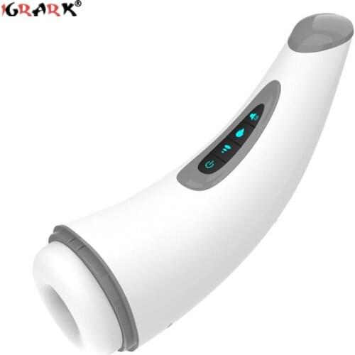 Oral Sex Toys for Men Blowjob Cup Air Sucking Male Masturbator Automatic Vacuum Suck Heating Vibration Penis Training