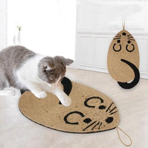 Mouse sisal cat scratching board pad toy paw care pet toy scratching board toy