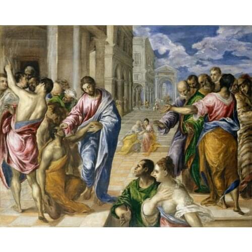 Wall art decoration picture classical Christian religious figures basilica oil painting canvas printings printed on canvas