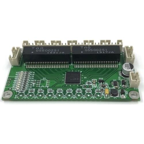 ANDDEAR Customized industrial 8 port 10/100M unmanaged network ethernet switch 12v pcba module network switch