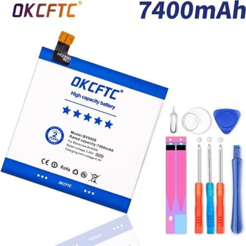 OKCFTC 7400mAh V756161P BV 6000 Replacement Battery For Blackview BV6000 / BV6000S Original Mobile Phone