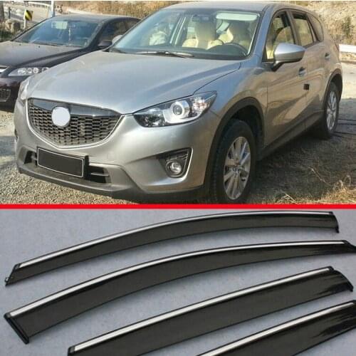 Window Wind Deflector Visor Rain/Sun Guard Vent For Mazda CX-5 CX5 2012 2013 2014