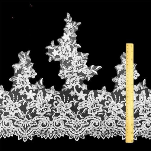 Factory Selling New Evening Dress Wedding Garment Embroidery Cording Lace Trim