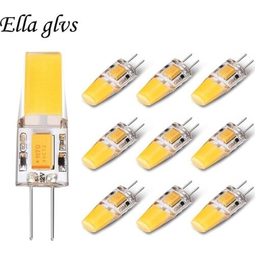 5pcs LED Light Bulb 2W G4 1508 COB Replace Halogen Lamp For Spot Light Chandelier Pure White Warm white LED Lampada AC/DC12V