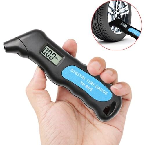 TG805 Digital Car Tire Tyre Air Pressure Gauge Meter LCD Display Manometer Barometers Tester for Car Truck Motorcycle Bike