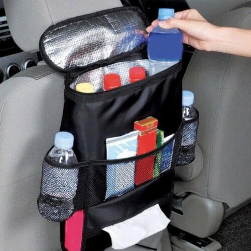 CARPRIE Car Seat Back Organizer Storage Bag Hanging Multi-Pocket Ice Bag Lunch Bag Universal Car Seat Back Capacity Storage o14