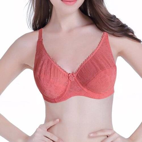 Womens Underwired Bra Sexy Ladies Underwear Plunge Lace Bralette Unpadded Brassiere BH Top Size 32-42 AA A B C Cup