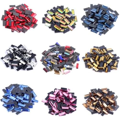 Hotfix stone Strip shape 3x7MM 300pcs/lot Mine Gold Hotfix Rhinestone for Cloths Adornment DIY accessories free shipping
