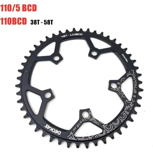 Deckas 110/5 BCD 110BCD Road Bike Narrow Wide Chainring 36T-58T Bike Chainwheel For shimano sram Bicycle crank Accessories