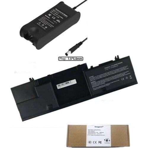 4400mAh Laptop Battery + 19.5V 3.34A AC Charger for DELL Latitude D420 D430 312-0443 451-10365 JG166 FG442 GG386 GG428 KG046