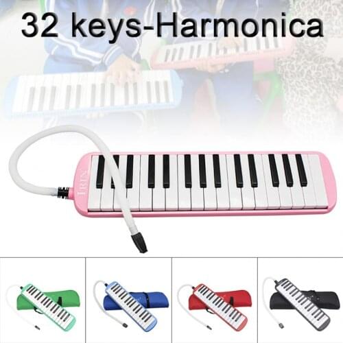 5 Colors 32 Keys Melodica Portable Mouth Organ Piano Teaching Instrument with Carrying Bag