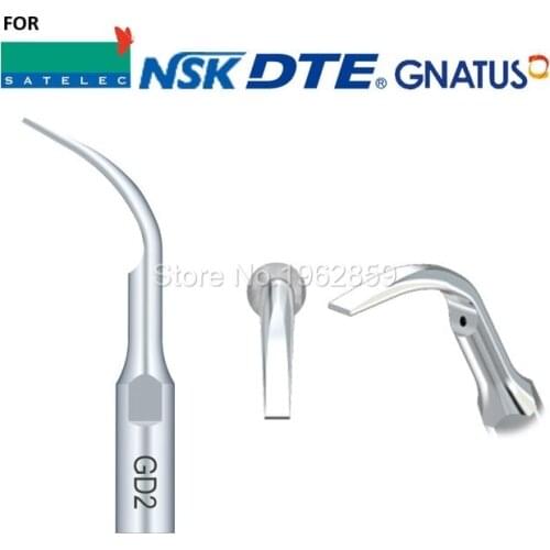5pcs GD2 dental scaler tips teeth whitening dental equipment ultrasonic dental scaler tip GD2 for SATELEC NSK GNATUS DTE