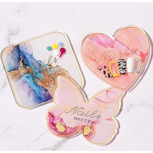 Acrylic Storage Palette Necklace Ring Earrings Jewelry Display Board Creative Decoration Tray