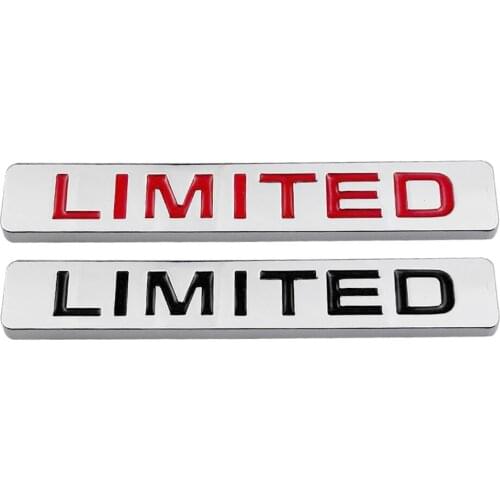 Auto Motorcycles Decals 3D Car Sticker Emblem Badge LIMITED Logo For Citroen Hyundai Mitsubishi Vespa VW SEAT Ibiza Subaru Dacia