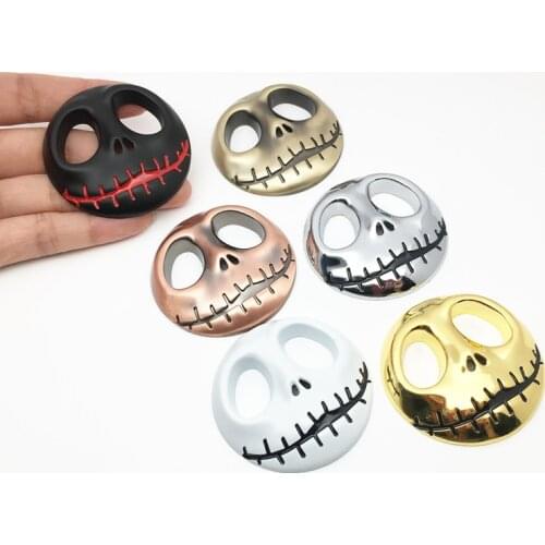 Car styling Metal Jack Skellington The Punisher skull Body Emblem Car Motorcycle sticker Auto Skeleton Rear Badge Sticker Decal