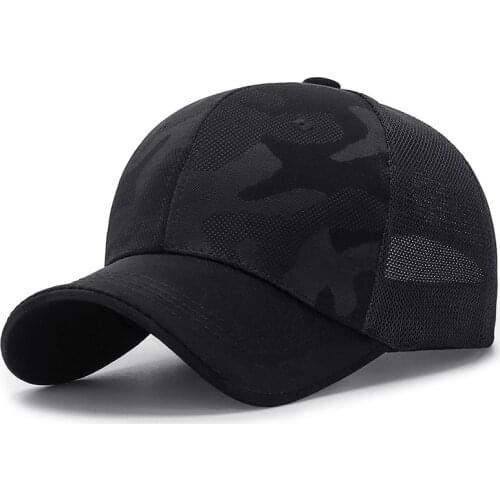Unisex mesh baseball cap summer outdoor cap breathable adjustable sun hat men snapback hats Camouflage snapback caps