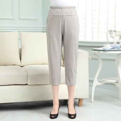 Plus Size Female Elastic Pants 10XL 8XL 6XL High Waist Women Super Stretch Summer Calf-length Pencil Pants Pantalon Large FT202