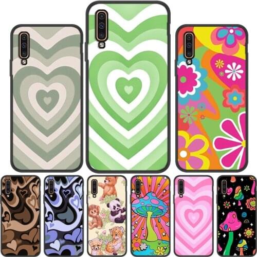 Candy Matte Phone Cases For Samsung A01 A71 A41 A11 A12 A21S A2 Core A20e A20s A30 A40 A50 A60 A70e Fundas Print Silicone Cover