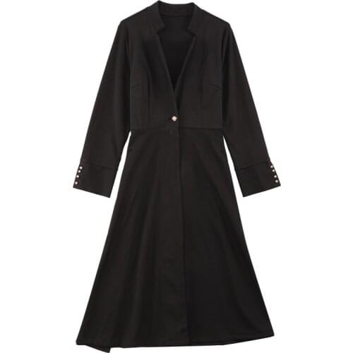 Spring Autumn New Style Elegant A-line Plus Size Trench Coat Women Long Coat Sobretudo Feminino Abrigos Giubbotto Donna