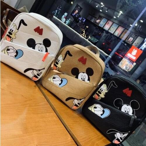 Disney Mickey Mouse Childrens School Bag Kindergarten Girl Cartoon Backpack Cute Bag Cartoon Backpack Kids Gifts