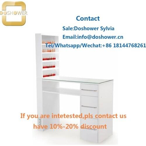 Doshower DS-W1752 manicure table with racks with nail table manicure table for used beauty salon furniture nail table manicure
