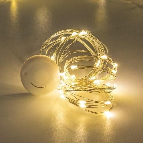 1/2/3M LED Copper Wire String Lights Christmas Photo Clip Holder Fairy Garland For Holiday Party Wedding Indoor Decoration