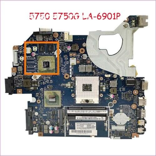 P5WE0 LA-6901P For Acer Aspire 5750 5750G 5755 5755G Laptop Motherboard With HM65 GT520M 100% Fully Tested