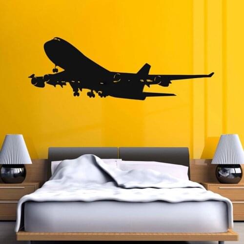 Airplane Wall Decal Stickers Decor Easy Removable Sticker