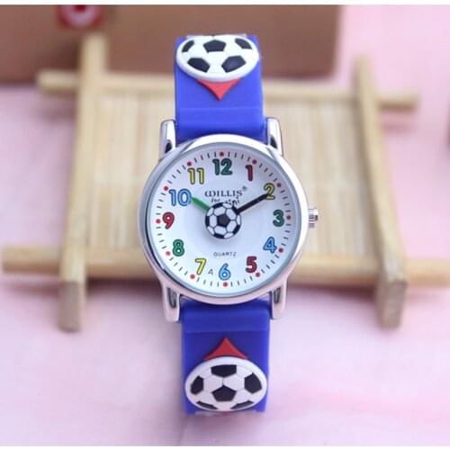 New Arrival High Quality Kids Children Silicone football Watches Brand Quartz Luxury Clocks Fashion Casual Relogio