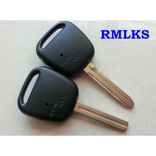 RMLKS 1 2 Buttons Side Remote Fob Car Key Shell for TOYOTA Carina Estima Harrier Replacement Uncut Blade New Arrival Styling