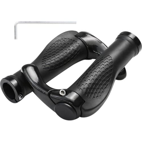 Bicycle Handlebar Grip Ergonomic Anti-Skid Lock-on Handle Cover Aluminum Alloy Rubber Grip MTB Bike FK88