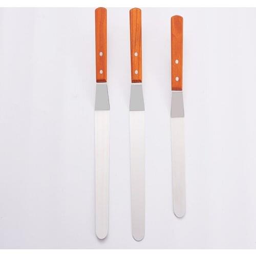 Stainless Steel Cream Spatula For Cake DIY Cake Butter Smoother Fondant Baking Pastry Cake Decor Tool